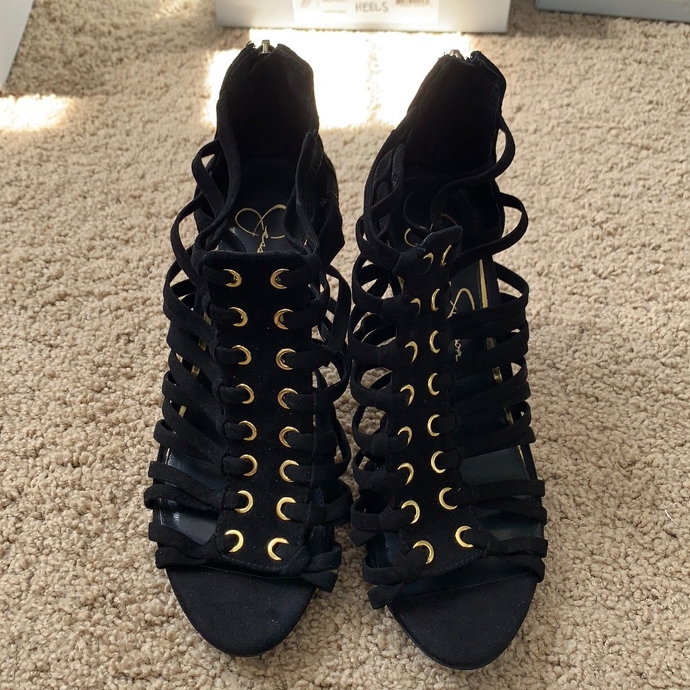 Jessica Simpson cage heels